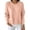 Pink, variant on Women Crew Neck Soft Knit Sweater Loose Long Sleeve Rib Cuff Solid Color Basic Pullover Top Casual Fall Layering Blouse