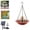 B,Pink(1 * bird feeder+1 * solar panel), variant on Solar Cascade Hanging Bird Bath Fountain, 3-Tier Cascading Outdoor Water Feature with Solar Pump & Glass Bowl, Large Birdbath for Hummingbirds, Patio, Yard, Garden Decoration,B,red