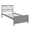 Gray, variant on Wood Platform Bed Twin Size Platform Bed, Suitable For The Bedroom, Guest Room,White