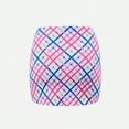 thumbnail image 3 of Pounoo Womens 2 Piece Swimsuits Sets Gingham Print V Neck One Piece Tie Front Skirt Summer Getaways Poolside Style Gift, 3 of 9