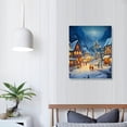 thumbnail image 3 of COMIO  Christmas Canvas Wall Art for Wall Decor - Christmas Town Paintings Print On Canvas HD Giclee Artwork Ready to Hang, 3 of 4