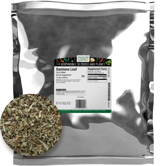 Frontier Co-op Damiana Leaf, Cut & Sifted, 16 oz. Bag