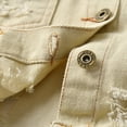 thumbnail image 5 of Esaierr 3M-6Y Toddler Baby Boys Girls Outerwear,Kids Button Pocket Long Sleeve V-Neck Denim Jacket, 5 of 5