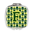 thumbnail image 1 of Carolines Treasures CJ1075-FSCM Lettre F Football Vert & Jaune Miroir Compact, 1 of 1