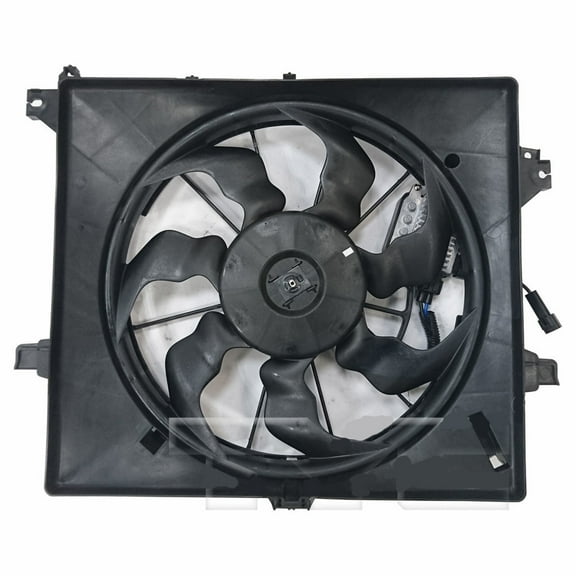 For Kia Forte5 Radiator and A/C Condenser Fan Assembly 2014 15 16 17 2018 1.6L Turbo w/Fan Control Module For KI3115150 | 25380-A7000