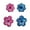 2.25"x2" Pink 2 pcs, variant on Lily Camouflage Crack Print Fabric Iron on Flower 1.75", or 2.25" in Blue Pink