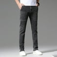 thumbnail image 5 of Youmylove Mens Jeans Slim Fit Stretch Jeans Casual Denim Pants For Men Straight Leg Fashion Comfort Flex Waist Pants Cargo Denim Pants, 5 of 9
