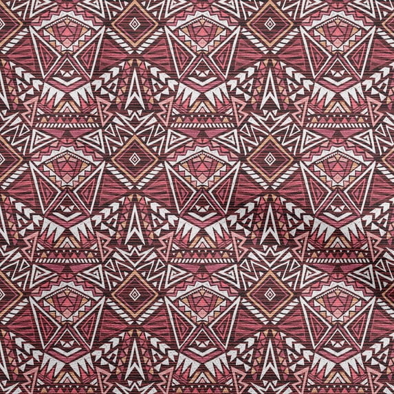 oneOone Rayon Carmine Red Fabric African Diy Clothing Quilting Fabric Print Fabric By Yard 56 Inch Wide