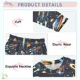 thumbnail image 4 of Dailycode Cotton Pajama Set Snug Fit Long Sleeve Top and Pants for 18M-8Y Ufo Spaceships Star, 4 of 7