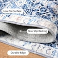 thumbnail image 5 of Lochas Vintage Accent Rugs Distressed Print Area Rug Low Pile Carpet for Living Room Bedroom Home Decor,Blue,4'x6', 5 of 6