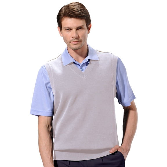 Monterey Club Men's Classic Midweight Knit V-Neck Vest #1924