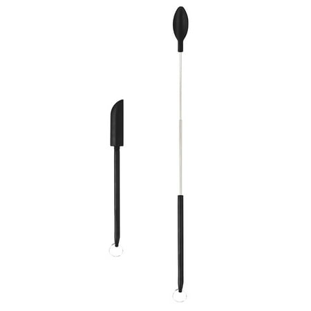 

Goxfaca Small Silicone Spatula | 2pcs Mini Silicone Telescopic Spatula and Scooping Spoon | Heat-Resistant Mini Silicone Spatula for Cooking Mixing Stirring