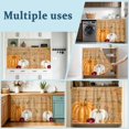 thumbnail image 6 of Orange Pumpkin Fall Oven Skirt Curtain for Kitchen Decor 28"x35", Thanksgiving Wooden White Botanical Self Adhesive Stove Curtains Skirt Cabinet Curtains for Bathroom Laundry Room, 6 of 8