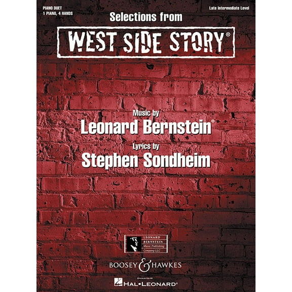 One Piano Four Hands Selections from West Side Story: Late Intermediate Level, (Paperback)