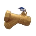 thumbnail image 4 of HAMPPLIES garden hose quick connect kit Ball Valve Golden Brass 1Pack, 4 of 8