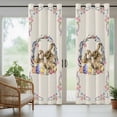thumbnail image 5 of Outdoor Curtains for Patio Waterproof, Easter Bunny Outdoor Privacy Panels Grommet, Spring Easter Eggs Chick Floral Burlap Blackout Outside Curtains for Porch/Cabana/Pergola/Gazebo 54"x84", 1 Panel, 5 of 8