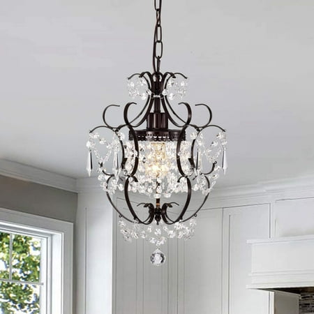 Bronze Chandelier Mini Crystals Chandeliers Small Farmhouse Lighting 1 Light Bathroom Fixtures Canada Bronze Chandelier Mini Crystals, Small Farmhouse Chandelier For Bathroom
