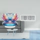 thumbnail image 2 of Escultura de cisne acrílico para centro de mesa con reloj digital que muestra la temperatura y la humedad, ideal para decoración de estanterías de ofi, 2 of 8