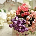 thumbnail image 3 of Gwong Decoración hogareña Sweet Artificial Rosebud Ramo de ramo de casas de boda Rose 15 flores en 1 pieza Gwong 15736, 3 of 6