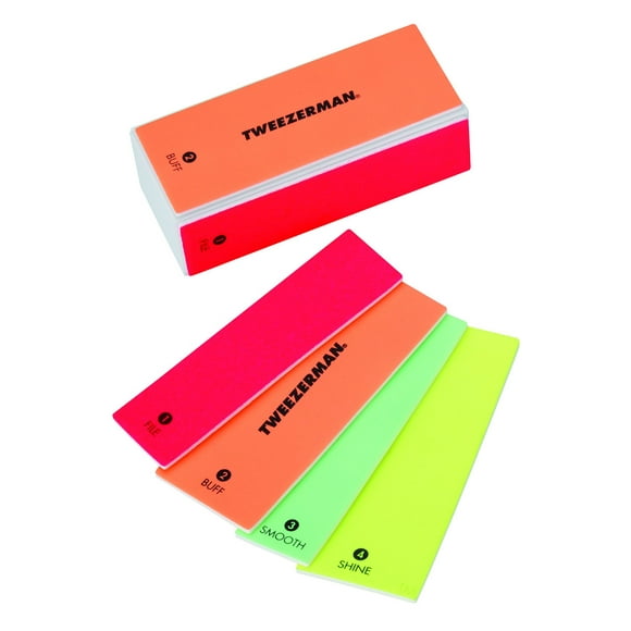 Lima de uñas y bloque abrillantador Tweezerman Neon 4 en 1