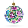 thumbnail image 2 of Blue Bird on White Glass Ball Christmas Ornament 4 Inches, 2 of 5