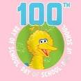 thumbnail image 2 of Girl's Sesame Street Big Bird 100th Day of School  Graphic T-Shirt, 2 of 4