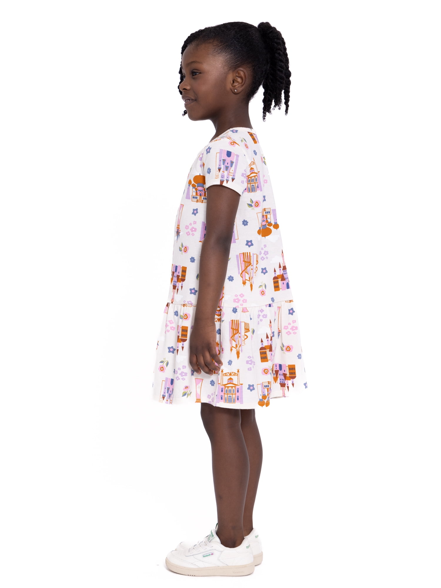 Minnie Mouse Toddler Girl s Short Sleeve All Over Print Dress Sizes 12M 5T