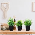thumbnail image 4 of Small Fake Plants Mini Artificial Potted Plants Indoor Plastic Artificial Plants Aesthetic Eucalyptus Greenery Decor for Office Shelves Living Room Bathroom Bedroom (Fresh Style, 10 Packs), 4 of 5