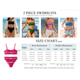 thumbnail image 5 of ANRABESS Tummy Control 2 Piece Swimsuits for Women High Waisted Bikini Sets Ribbed Textured Bathing Suits Beach Swimwear Coral Pink M, 5 of 10