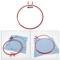 thumbnail image 6 of 22cm Embroidery Hoop Circle Stitch Sp Tension Adults Beginners Needlework Crafts Display Tool Supplies Handy Sewing Favor red, 6 of 10