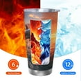 thumbnail image 5 of KLL Sunset Dancing Dolphin B Print 40oz Stainless Steel Insulated Car Cup with Spillproof Lid - Keep Your Drink Hot or Cold on the Go-Without Straw, 5 of 8