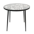 thumbnail image 2 of Bistro Dining Table - Outdoor Patio Table, Aluminum Frame, Glass Top - Indoor & Outdoor Use, 2 of 9