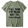 thumbnail image 4 of YHAJDS Women's Basic T-shirts Solid Color Short Sleeve Round Neck Casual Tee Top, 4 of 4