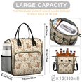 thumbnail image 5 of Highland Cow and Butterfly Print Insulated Leakproof Lunch Box for Women, Large Lunch Bag for Tween Teen Adult, Loncheras Para Mujer for Work Beach Travel Picnic Camping, 5 of 6