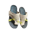 thumbnail image 5 of Sandalias y pantuflas de verano de gran tamaño para hombre, sandalias planas de playa con chanclas para mujer, 5 of 5