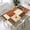 Boho-Eye-Quilt, variant on YESAD Waterproof Fitted Rectangle Tablecloth With Elastic Edge, Wipeable Table Cover For 6 Ft Tables, Perfect For Outdoor Picnic & Camping,24x48in,Peach-Cookie-Ditsy
