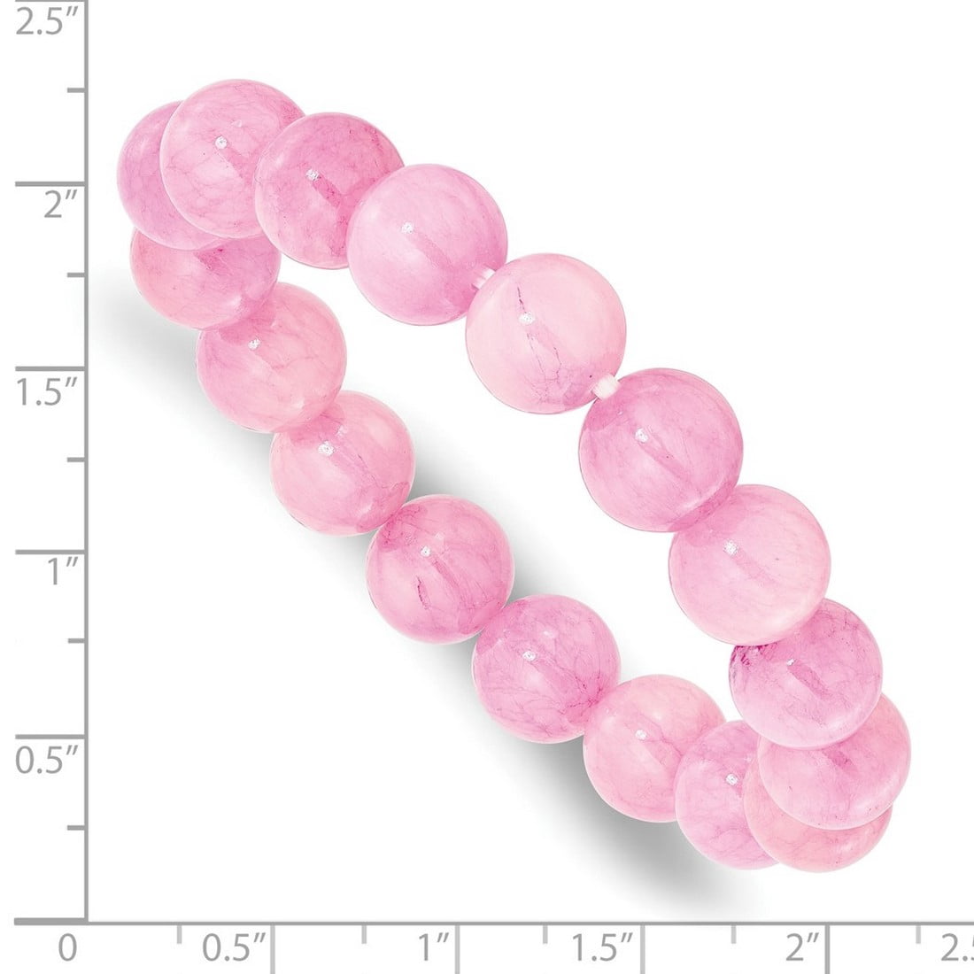 Pink Dyed Jade Quartz 10.00mm Beaded Stretch Bracelet Stretch Bracelet for Women