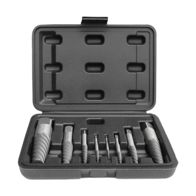 8 piezas Tornillos rotos Kit Extractor Remover para perno para construcción Herramienta de mantenimiento multifuncional portátil