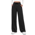thumbnail image 2 of Fantaslook Womens Wide Leg Sweatpants High Waisted Baggy Pants Fashion Drawstring Athletic Sweatpants with Pockets, 2 of 10