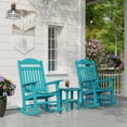 thumbnail image 2 of Wildridge Heritage Traditional Rocking Chair, Aruba Blue - Outdoor Weather Resistant HDPE Rocking Chair for Patio, Deck, Fire Pit, 2 of 4