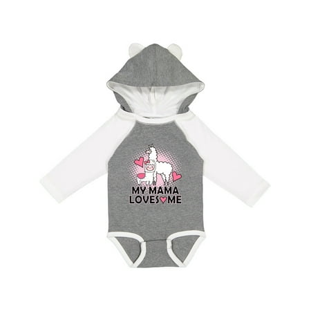 

Inktastic My Mama Loves Me Llama Gift Baby Girl Long Sleeve Bodysuit