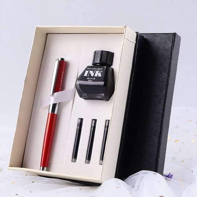 Estuche de regalo con tinta de metal para bolígrafo, regalo de empresa, láser, multifuncional, duradero