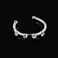 thumbnail image 1 of Ruiboury Crystal Rhinestone Fake Hoop Nose Ring Punk Nose Clip Nostril Hoop Nose Hoop Ring Body Piercing Jewelry, 1 of 7