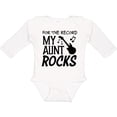 thumbnail image 3 of Inktastic For the Record, My Aunt Rocks Boys or Girls Long Sleeve Baby Bodysuit, 3 of 5