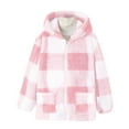 thumbnail image 4 of successthop Girls Winter Coat Boys Jacket Hooded with Cute Ear Zipper with Pockets Warm Outwear Sizes 8-14, 4 of 9