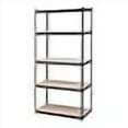 thumbnail image 3 of King’s Rack 5-Tier Metal Boltless Storage Shelving in Wooden/Black, 3 of 4