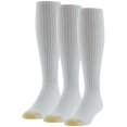 thumbnail image 1 of Calcetines GOLDTOE Ultra Tec Performance para hombre sobre la pantorrilla, blancos, 1 of 4