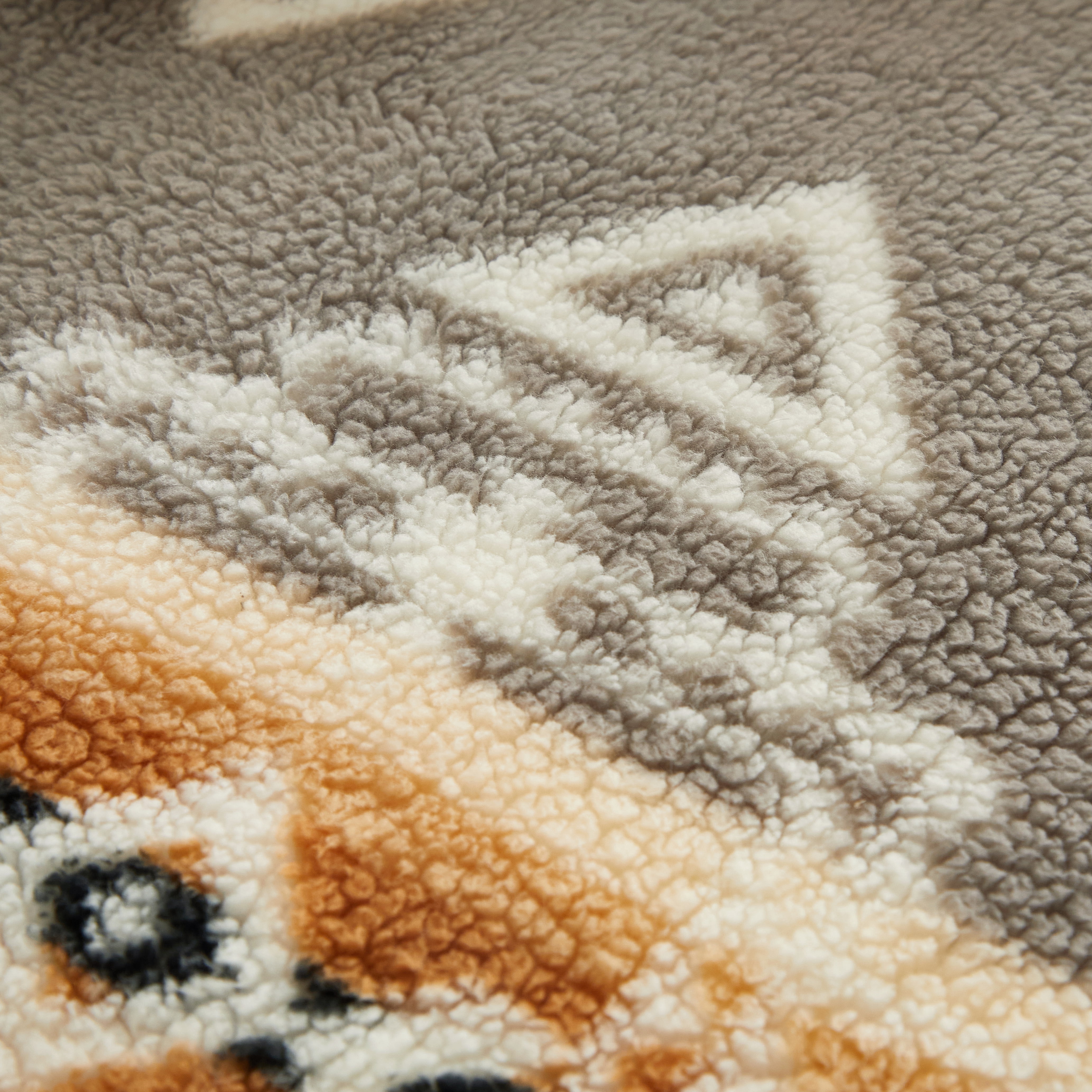 Dearfoams Reverse Sherpa Throw Blanket, Grey Aztec, Standard Throw