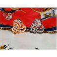 thumbnail image 3 of Shisuyan Women's Rhinestone Decorated 3-ring Scarf Shawl Ring Clip (Golden), 3 of 4