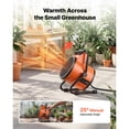 thumbnail image 6 of KFFKFF Electric Greenhouse Heater, 1500W Space Heater with Fan & Heat Settings, IPX4 Waterproof, Adjustable 25° Angle, Overheat Safety Feature, Ideal for Grow Tents, Greenhouses, Flower Rooms, 6 of 9